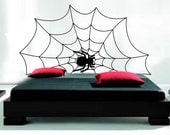 ShaNickers Wall Decal/Sticker-Spiderweb Headboard-FREE SHIPPING
