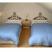 ShaNickers Wall Decal- Headboard w/ Initial -Twin Size--FREE SHIPPING