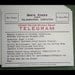 Telegram blank, letterpress printed correspondence cards (set of 10)