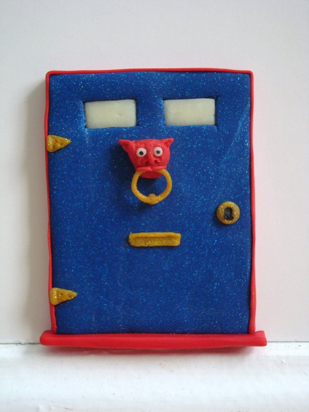 Fairy Door with Goblin Head Door Knocker