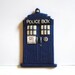 Tardis Fairy Door with Glow-in-the-Dark Timey-Wimey Windows
