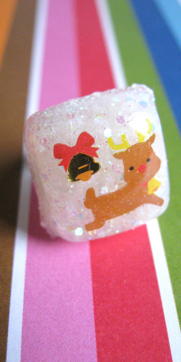 Rudolph The Red Nosed Reindeer Resin Ring