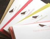Personalized Stationery - Bird (variety pack) by Le Papier Studio