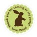 Bunny Party Stickers, Address Labels, Goody Bag Stickers, Party Favor Stickers, Bunny Silhouettes