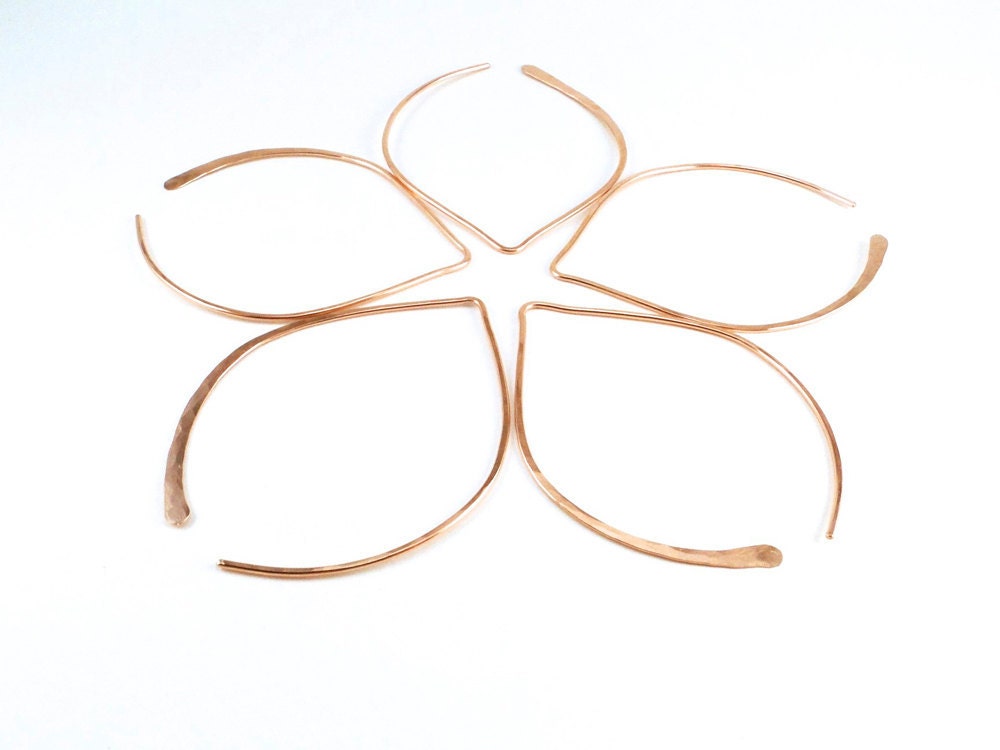 Wishbone Earrings - Large Rose Gold-Filled