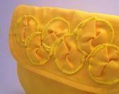 SALE IN STOCK READY TO SHIP the foldover ruffle clutch in sunshine
