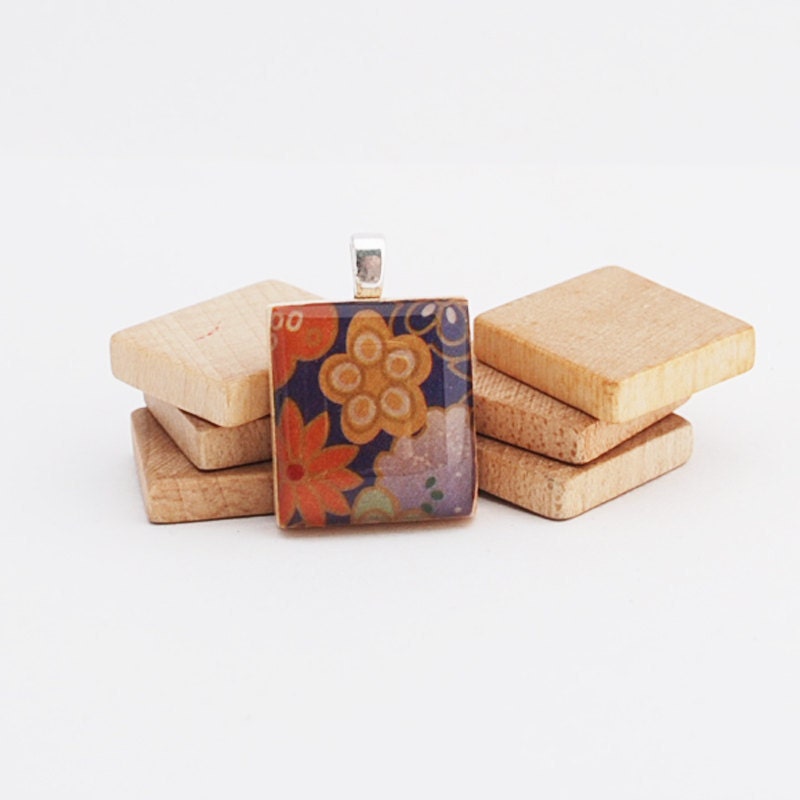 Reycled Scrabble Game Tile Pendant - Wonderland Memories