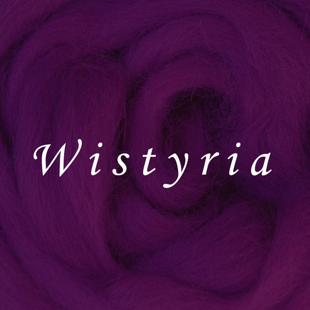Wool Roving - Corriedale Wool - 1 ounce - GRAPE