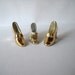 Miniature Shoes Gold Porcelain Shoes Instant Collection Japan