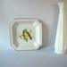 Enesco Dish Vintage Bird Tray Ceramic Dish Blue Tit Nature Woodlands