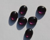 Amethyst Glass Cabochons 12mm x 10mm cab709D