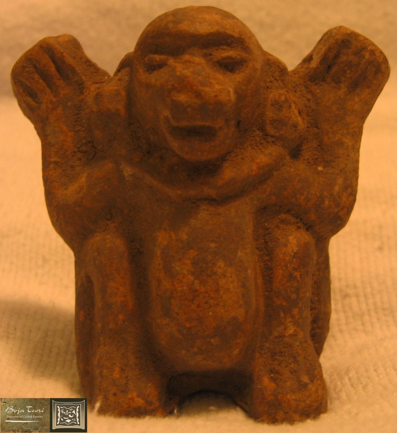 Mayan Clay Whistle Figurine Artifact PreColumbian by BojaTeori