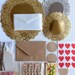 Holiday Gift Wrap DIY Packaging Kit / Card Making Craft Inspiration Pack in Silver, Red and Gold