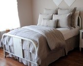 Standard Size Sham-Pearl Linen Bedding Collection