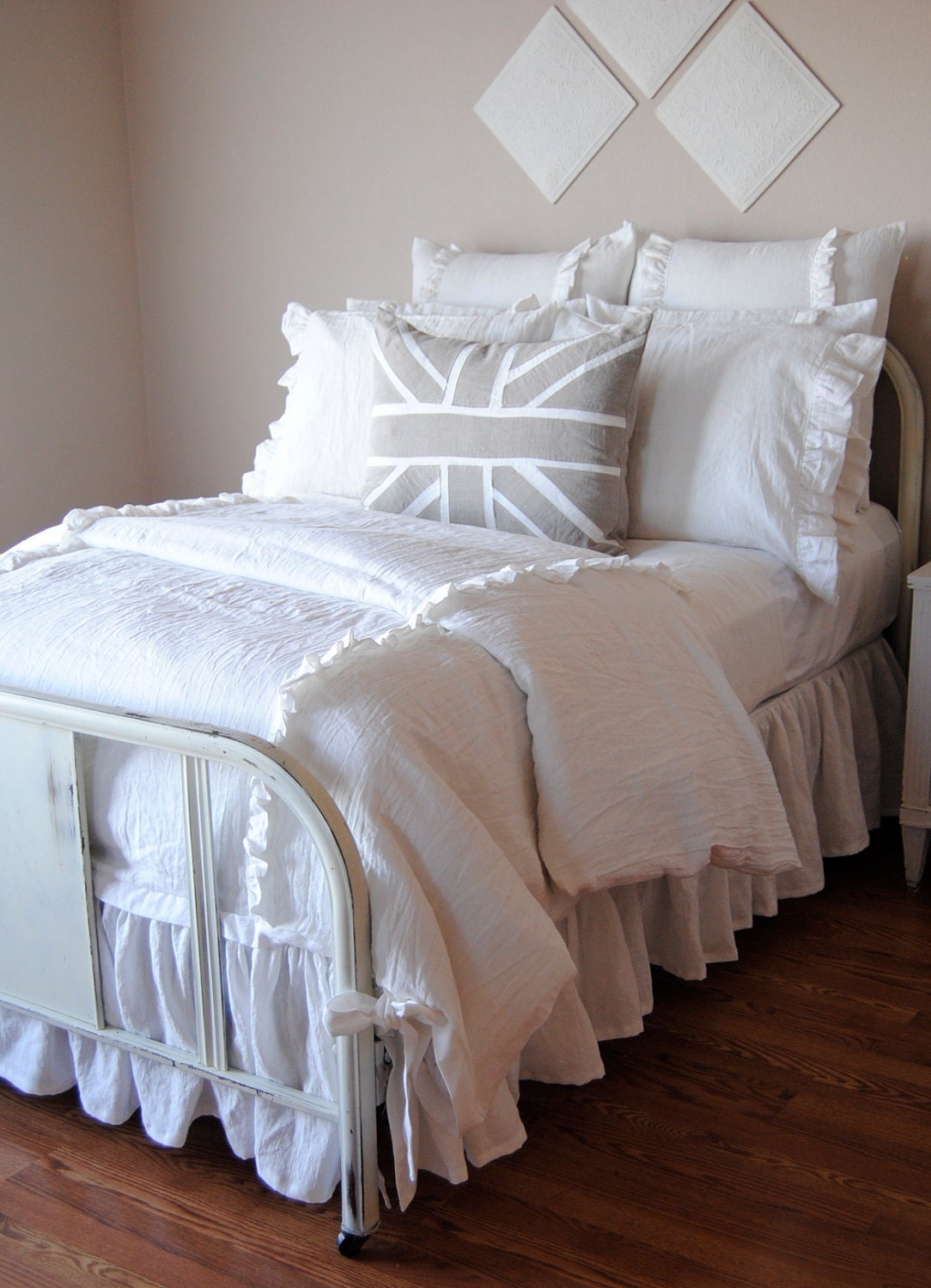 Standard Size Sham-Lizzie Linen Bedding Collection