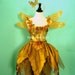 Fairy Costume - WOODLAND FAERIE in Bronze Silk - adult size large - dress size 12-14