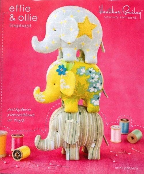 Effie and Ollie Elephant Sewing Pattern