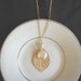 Aspen Leaf and Pearl Coin Necklace