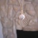 Aspen Leaf and Pearl Coin Necklace