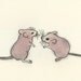 Mouse art - Tete-a-tete -  6 X 4 print