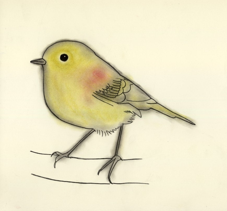 Bird Art - Stefan - 4 X 6 PRINT