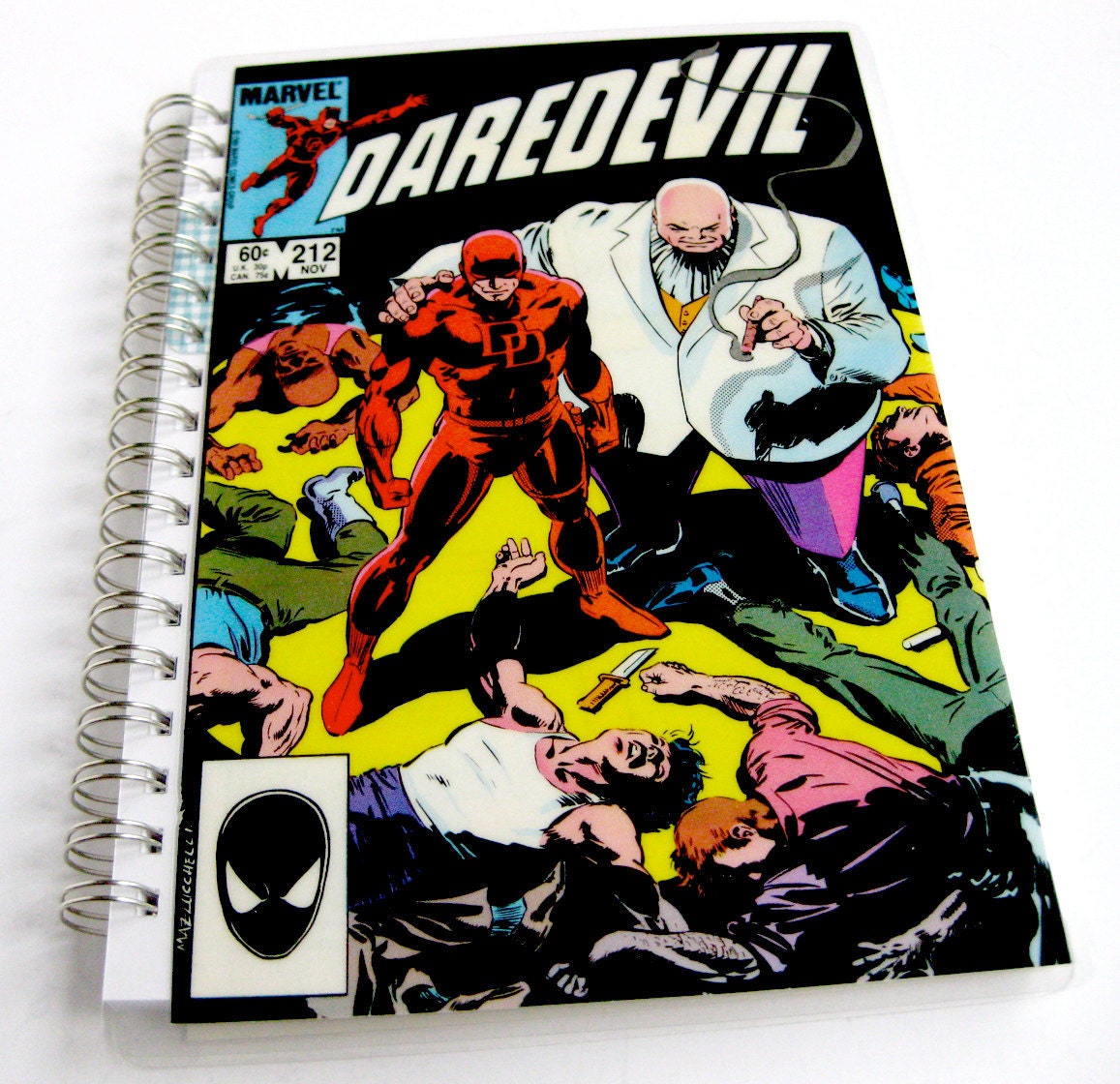 Daredevil Sketchbook & Notebook //  Recycled Vintage Comic
