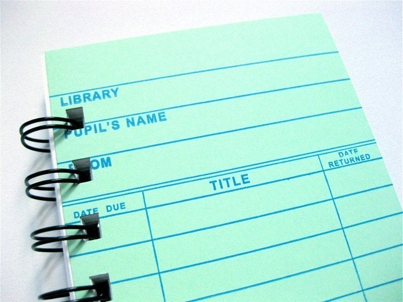 Library Card Notebook