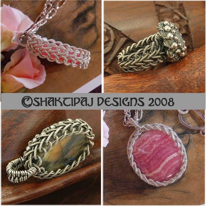 Celtic Braid Pendant Coiled Wire and Gemstone Cabochon - Instant Download Wire Jewelry Tutorial Instruction PDF