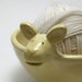 Ceramic Lamb Shaped Yarn Bowl in Butter Yellow