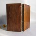 Notebook hard covers local wood recycled paper coptic