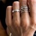 Silver Large Pebble Ring
