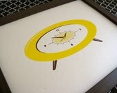 Retro Alarm Clock Print