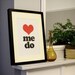 Love Me Do - beatles lyrics typography poster