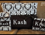 Boutique Baby Custom Monogrammed XL Diaper Bag and Changing Pad with Wipes Case