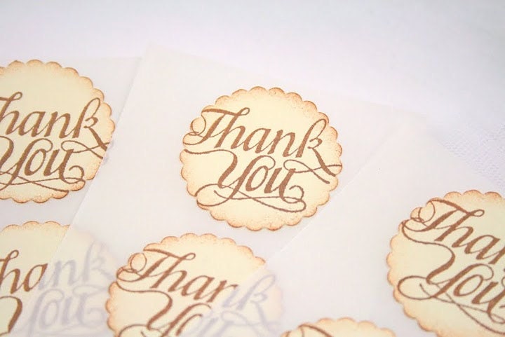 Thank You Wedding Sticker Seals