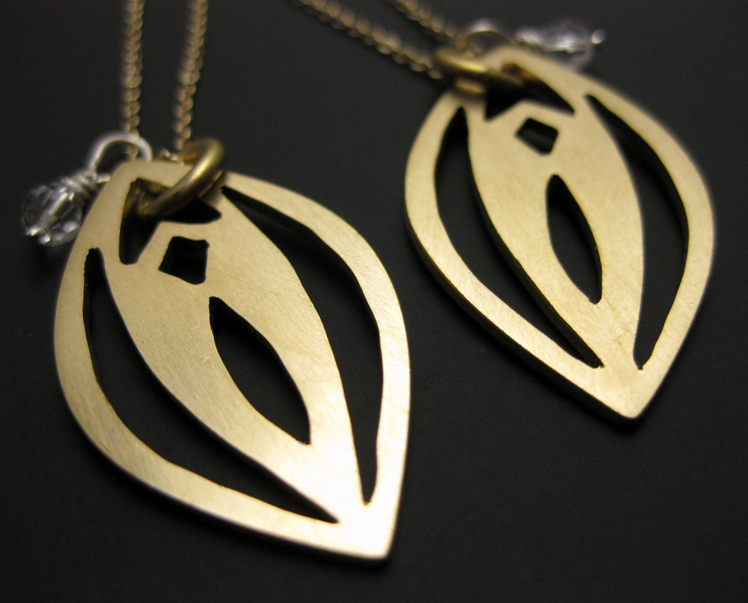 The Lover's Necklace-MATURE brass vagina vulva pendants lesbian LGBT