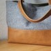Wool and Leather Tote