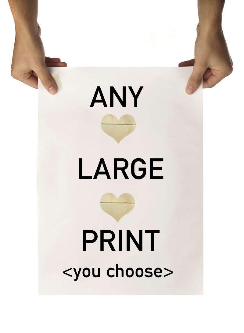 ANY LARGE Fine Art Archival Print 12 x 16,5 inch (A3- 30x42cm), choose your favorite, on matt paper