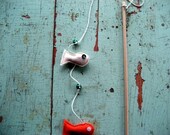 Fishie Sticks (Kitten or Cat toy), handmade
