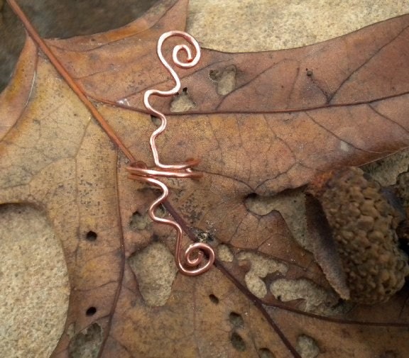 Luthien Elven Ear Cuff, Copper