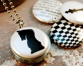 Chess Locket Necklace - Small Locket Set - Magnetic and Eco Friendly by Polarity - Fathers Day