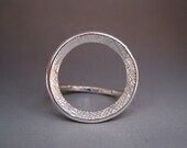 Textured Circle Ring
