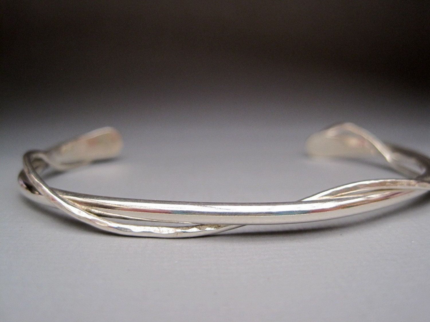 Sterling Silver Single Twist Cuff Bracelet