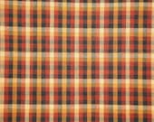 Cotton Homespun Mutli Color Plaid Material 1 Yard