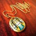 Carnival photography arcade game whimsical art - Skee Ball - Fine Art Photo Locket Necklace - Grande Edition from Polaroid transfer