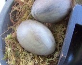 Primitive Hen Nest Gray Green Eggs Scoop by sweetlibertyprims on etsy