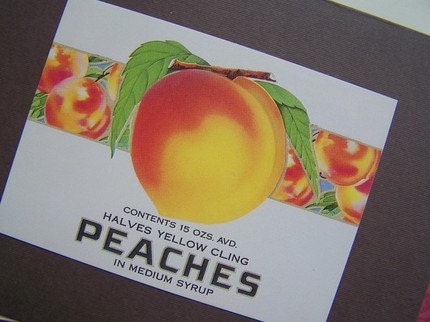 Handmade Notecards Set Rustic Peaches by sweetlibertyprims on etsy