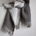 Scarf women men Spring Summer Autumn Fashion light grey color natural linen