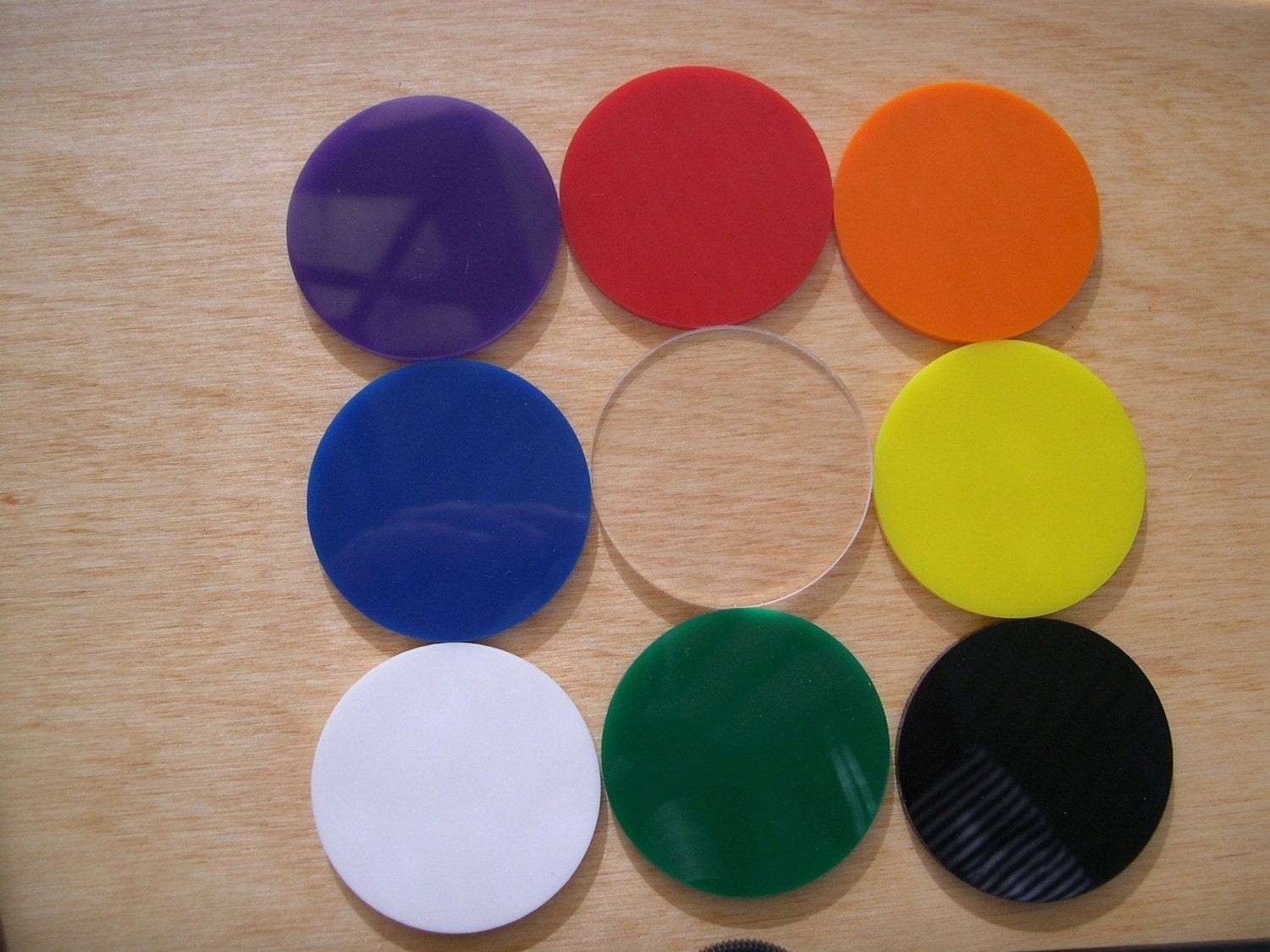 Acrylic Key Chain Blanks Circles 2 Inch Laser Cut 25 Keychains