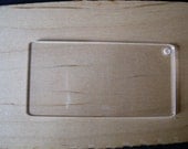 Acrylic Key Chain  Blanks Rectangle 3.5x2 Inches